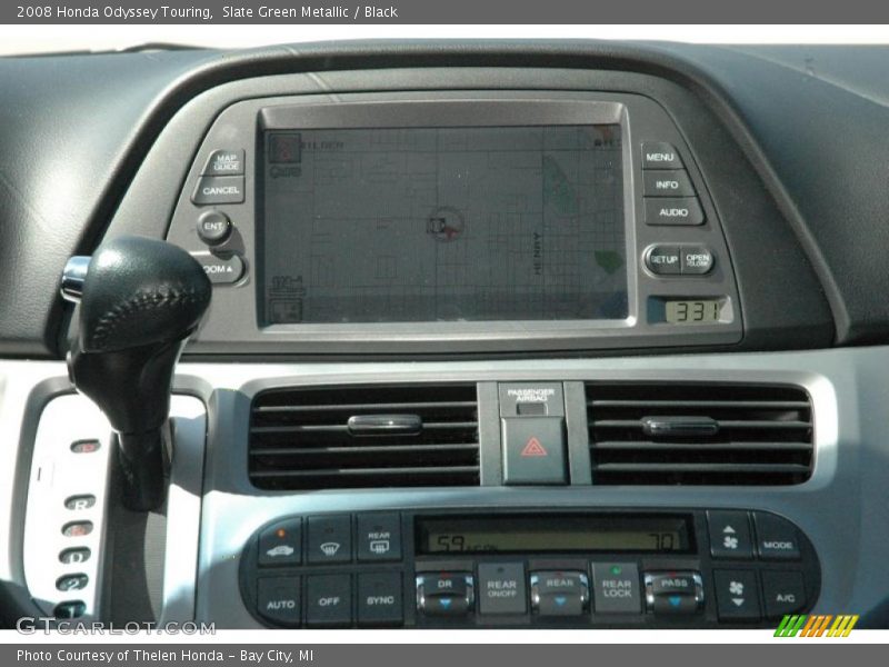 Slate Green Metallic / Black 2008 Honda Odyssey Touring