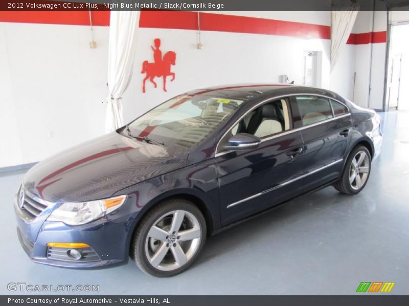 Night Blue Metallic / Black/Cornsilk Beige 2012 Volkswagen CC Lux Plus