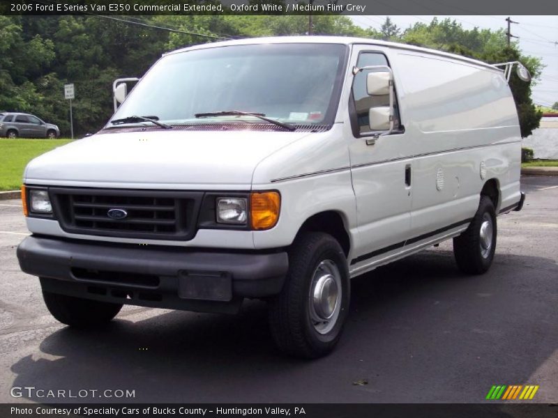 Oxford White / Medium Flint Grey 2006 Ford E Series Van E350 Commercial Extended