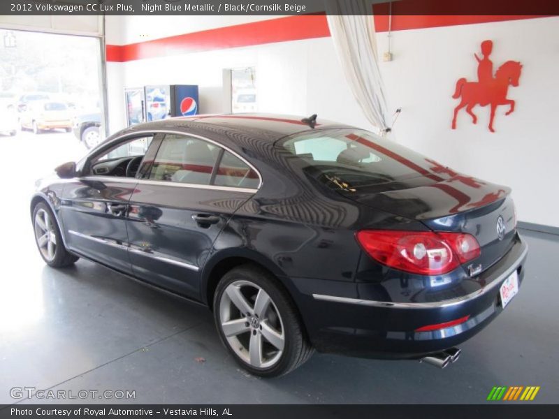 Night Blue Metallic / Black/Cornsilk Beige 2012 Volkswagen CC Lux Plus