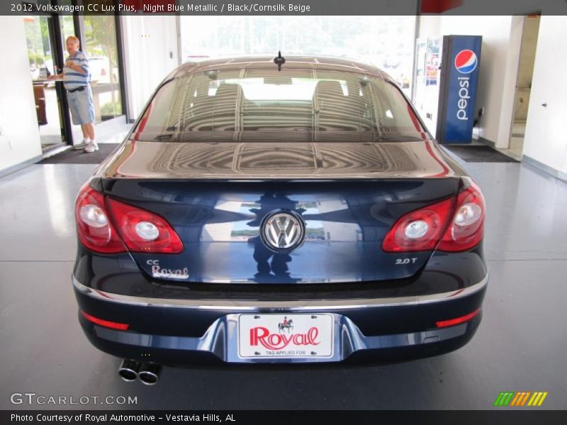 Night Blue Metallic / Black/Cornsilk Beige 2012 Volkswagen CC Lux Plus