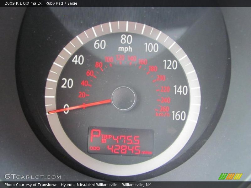 Ruby Red / Beige 2009 Kia Optima LX