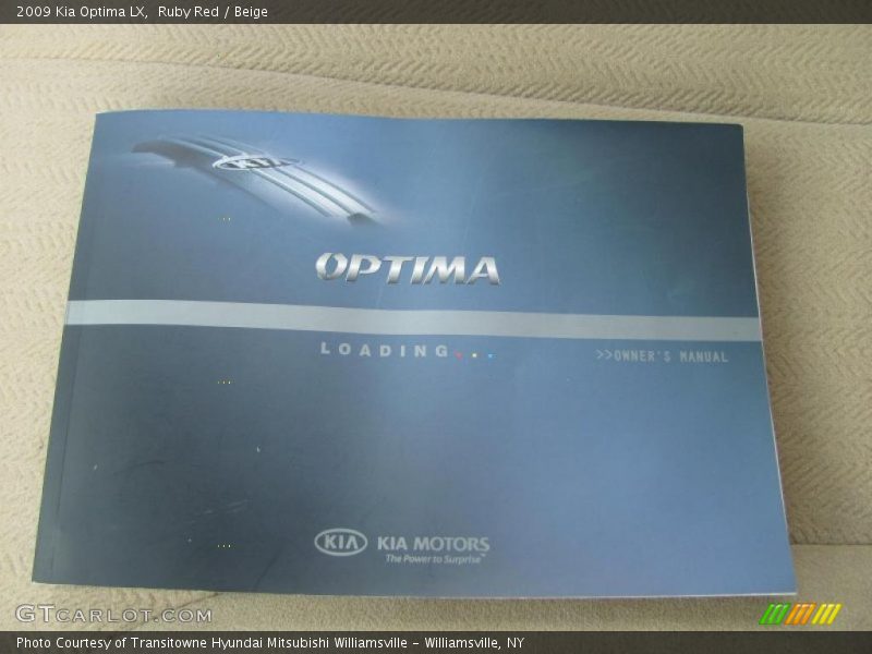 Ruby Red / Beige 2009 Kia Optima LX
