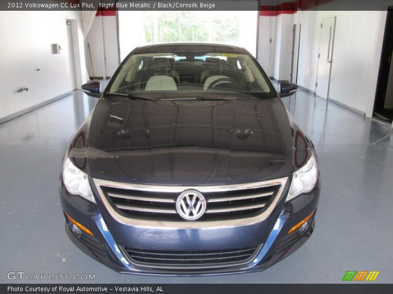 Night Blue Metallic / Black/Cornsilk Beige 2012 Volkswagen CC Lux Plus
