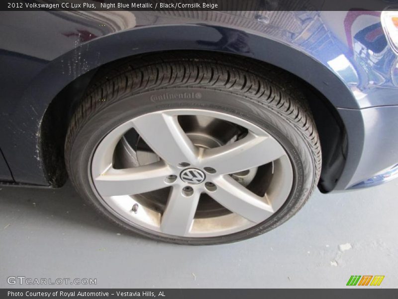 Night Blue Metallic / Black/Cornsilk Beige 2012 Volkswagen CC Lux Plus