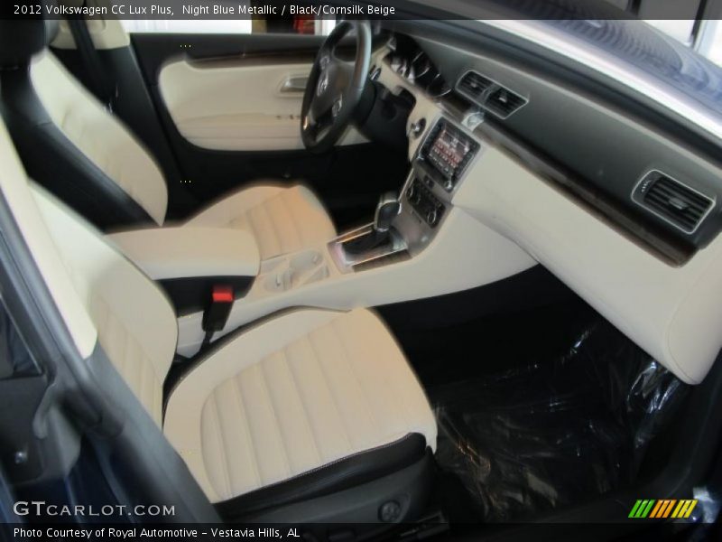 Night Blue Metallic / Black/Cornsilk Beige 2012 Volkswagen CC Lux Plus