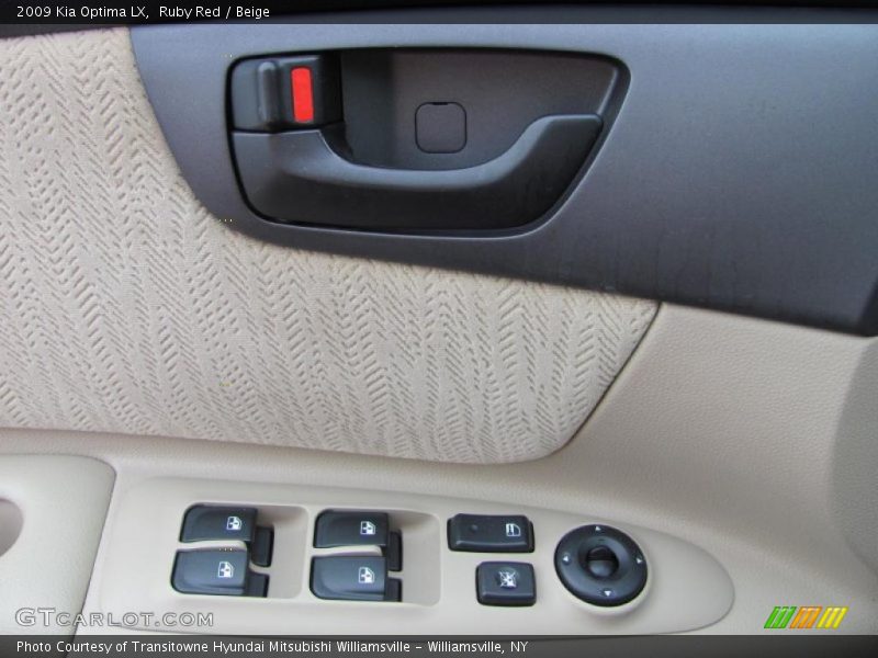 Ruby Red / Beige 2009 Kia Optima LX