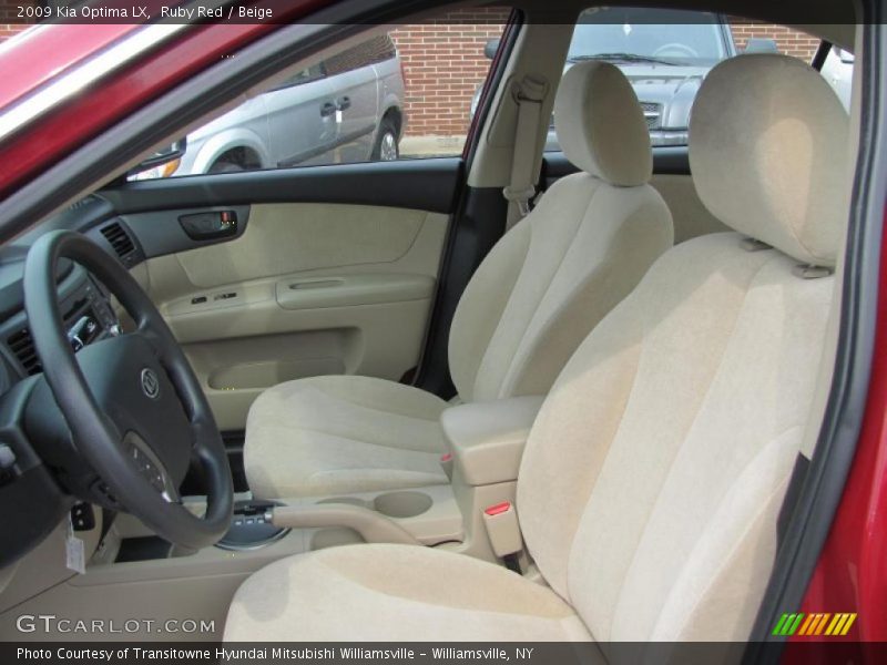 Ruby Red / Beige 2009 Kia Optima LX