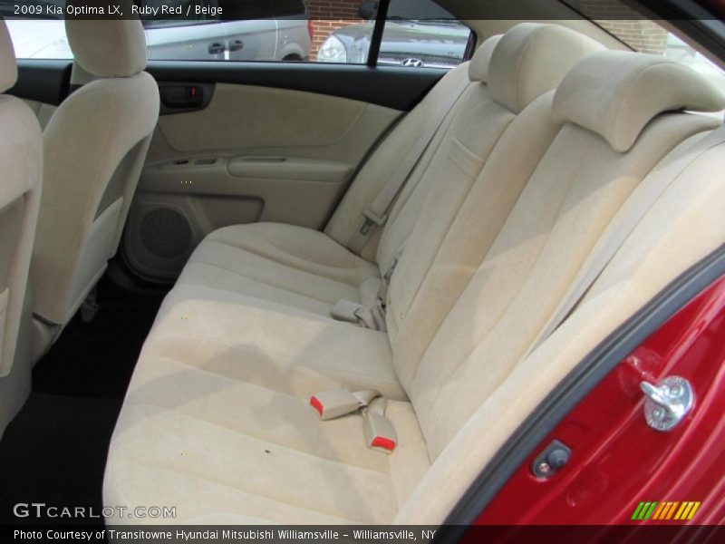 Ruby Red / Beige 2009 Kia Optima LX
