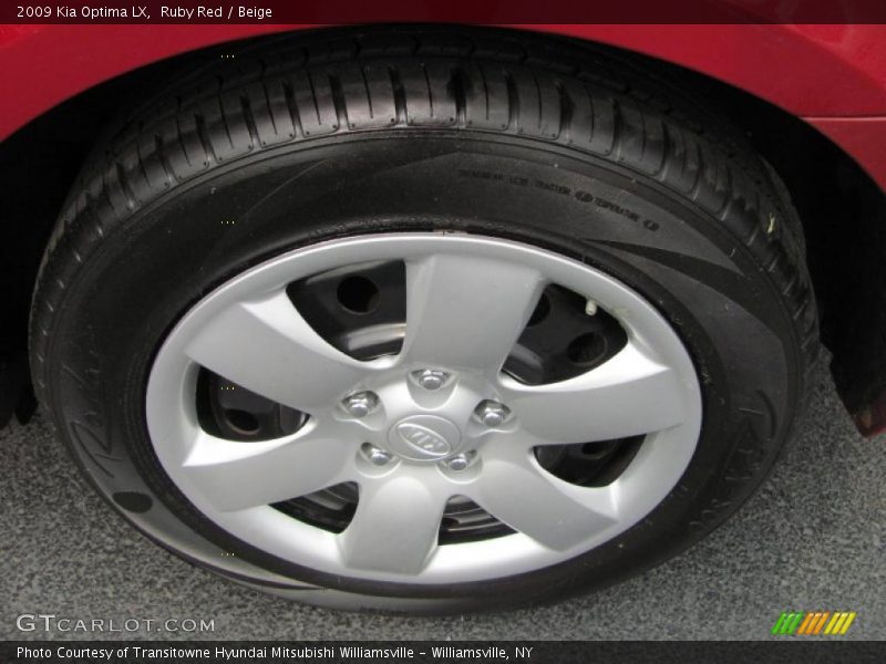 Ruby Red / Beige 2009 Kia Optima LX