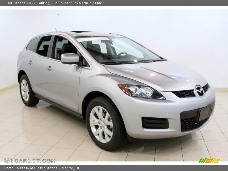 Liquid Platinum Metallic / Black 2008 Mazda CX-7 Touring