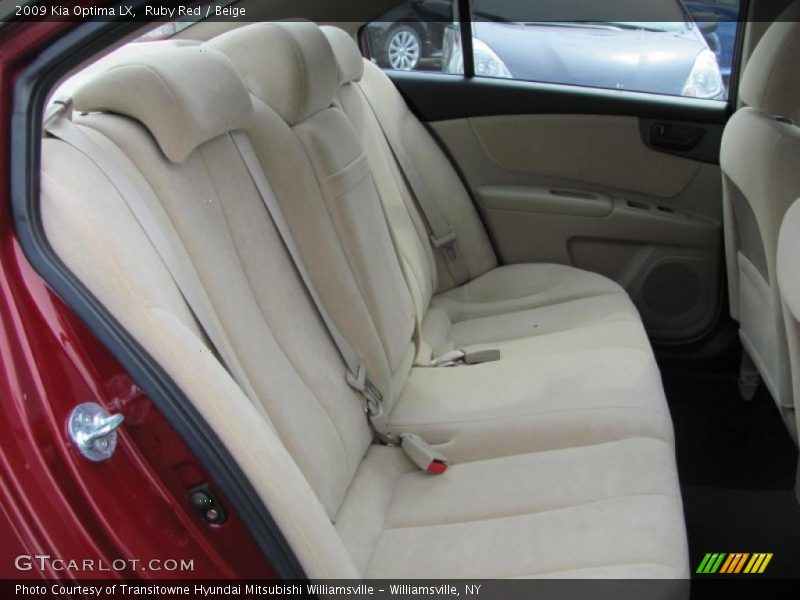Ruby Red / Beige 2009 Kia Optima LX
