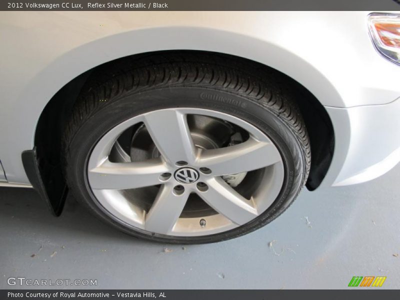 Reflex Silver Metallic / Black 2012 Volkswagen CC Lux