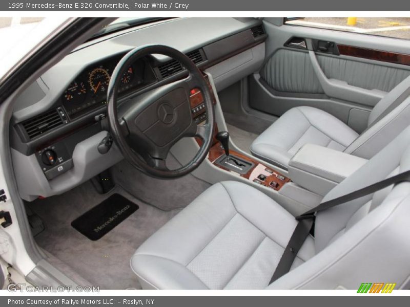 Grey Interior - 1995 E 320 Convertible 