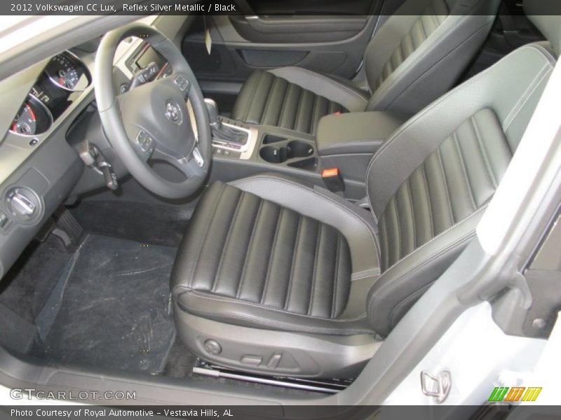 Reflex Silver Metallic / Black 2012 Volkswagen CC Lux