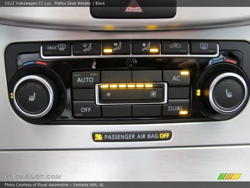 Reflex Silver Metallic / Black 2012 Volkswagen CC Lux