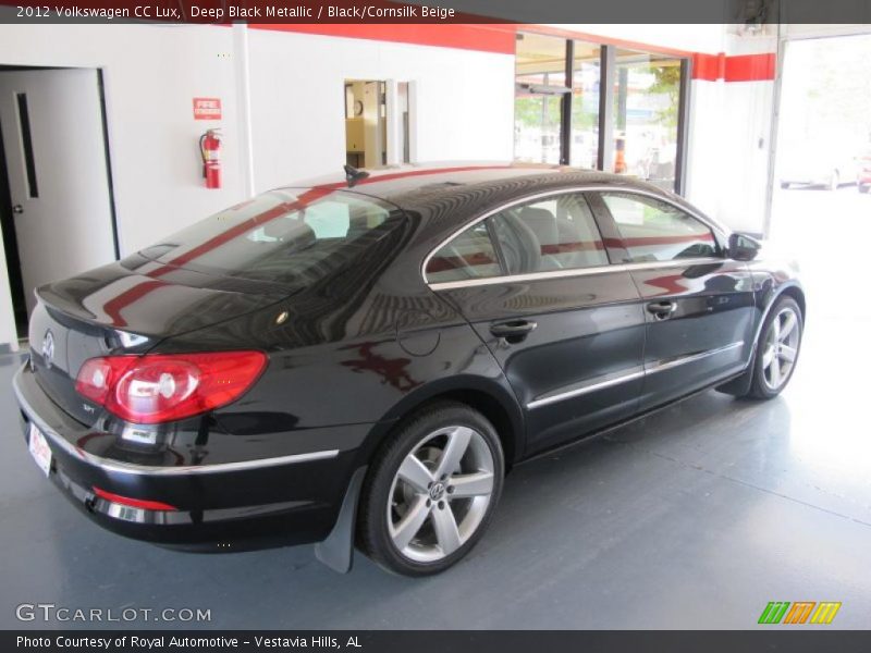 Deep Black Metallic / Black/Cornsilk Beige 2012 Volkswagen CC Lux