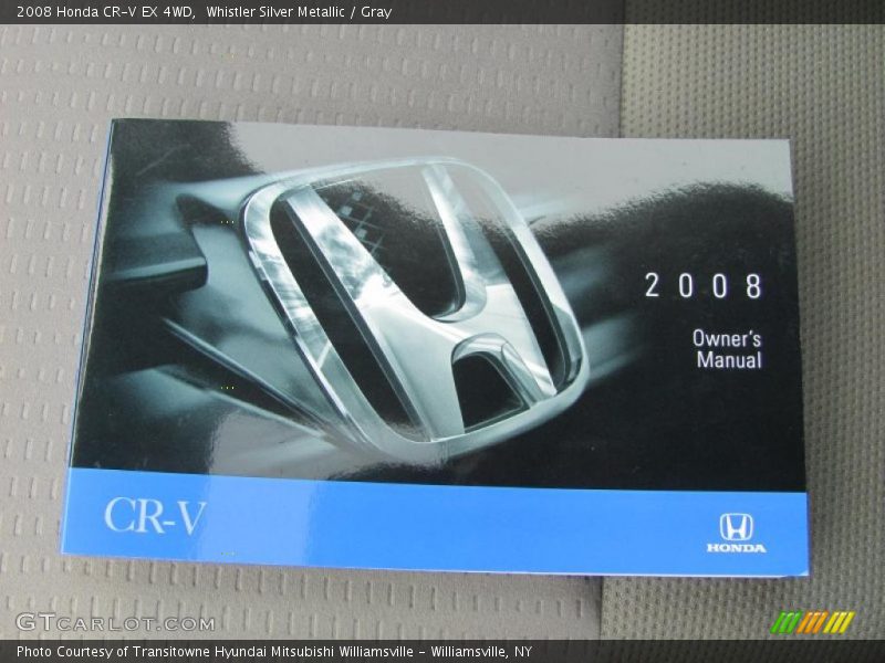 Whistler Silver Metallic / Gray 2008 Honda CR-V EX 4WD