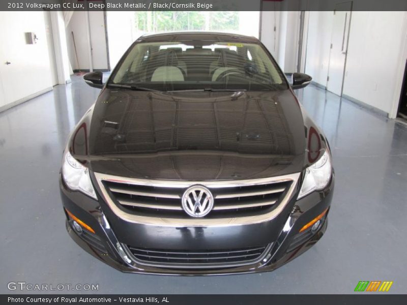 Deep Black Metallic / Black/Cornsilk Beige 2012 Volkswagen CC Lux