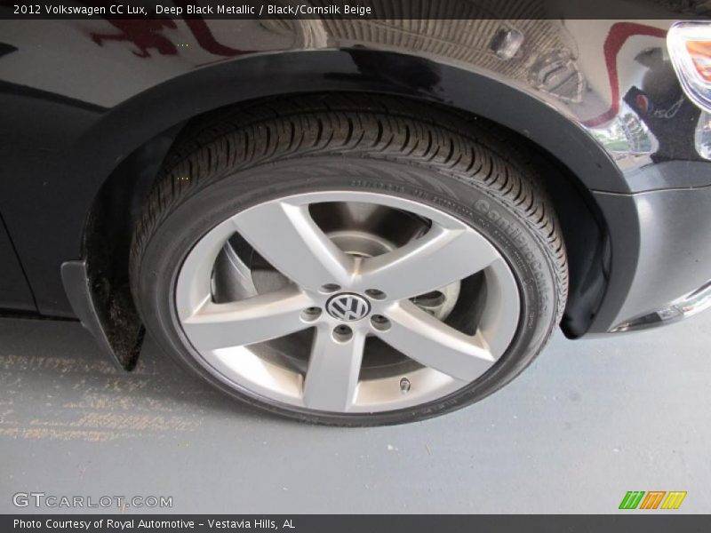 Deep Black Metallic / Black/Cornsilk Beige 2012 Volkswagen CC Lux
