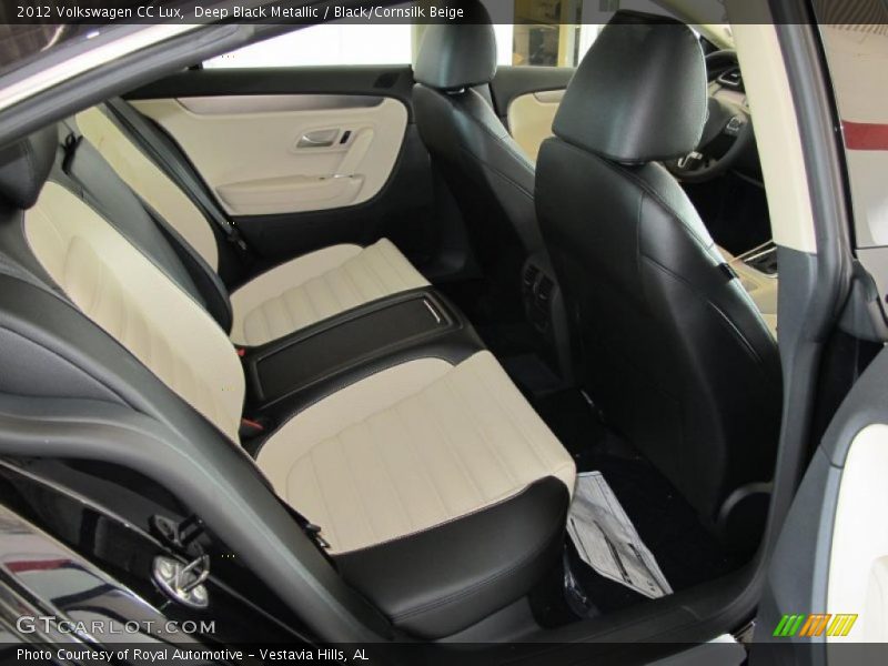 Deep Black Metallic / Black/Cornsilk Beige 2012 Volkswagen CC Lux