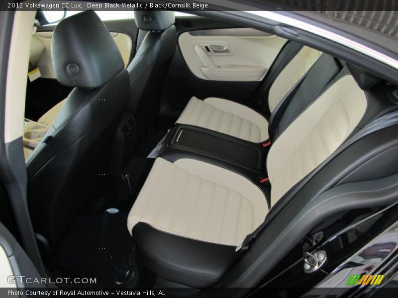 Deep Black Metallic / Black/Cornsilk Beige 2012 Volkswagen CC Lux