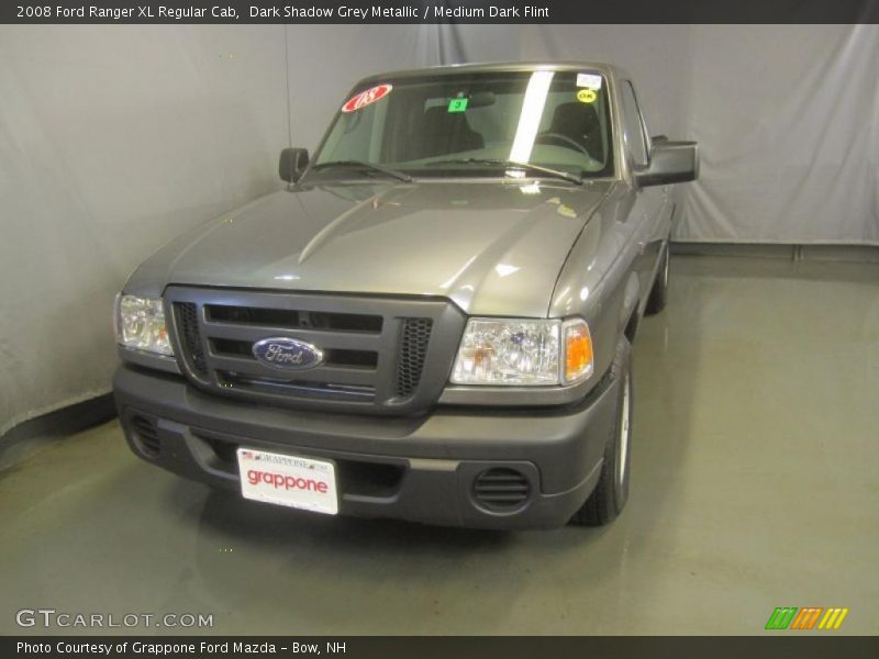 Dark Shadow Grey Metallic / Medium Dark Flint 2008 Ford Ranger XL Regular Cab