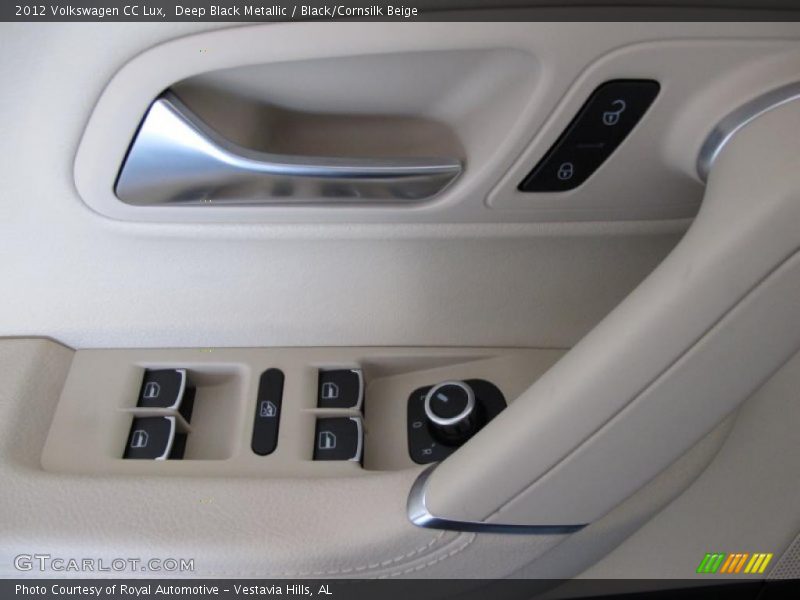 Deep Black Metallic / Black/Cornsilk Beige 2012 Volkswagen CC Lux