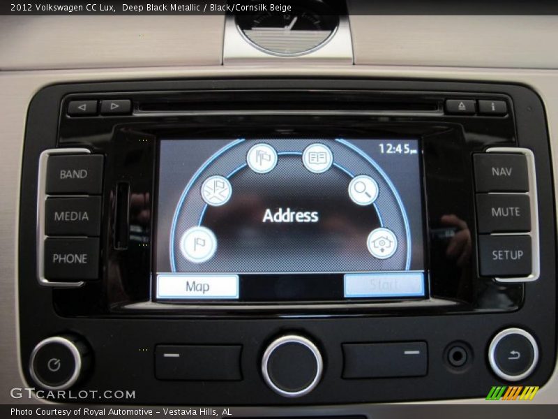 Deep Black Metallic / Black/Cornsilk Beige 2012 Volkswagen CC Lux