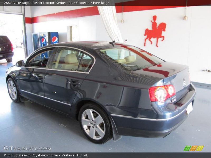 Blue Graphite / Pure Beige 2008 Volkswagen Passat Komfort Sedan