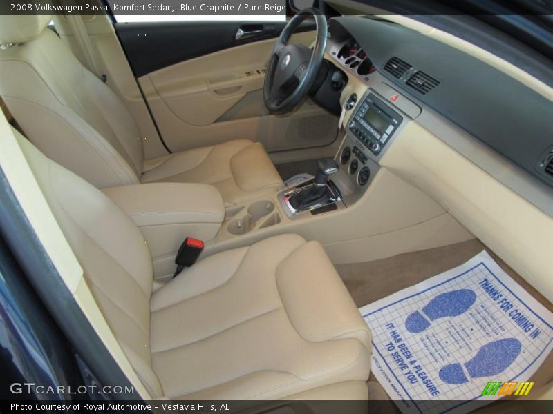 Blue Graphite / Pure Beige 2008 Volkswagen Passat Komfort Sedan