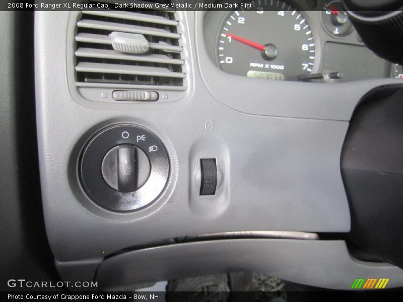 Dark Shadow Grey Metallic / Medium Dark Flint 2008 Ford Ranger XL Regular Cab