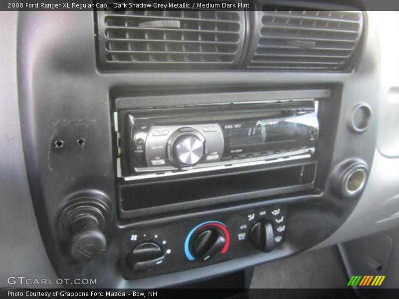 Dark Shadow Grey Metallic / Medium Dark Flint 2008 Ford Ranger XL Regular Cab