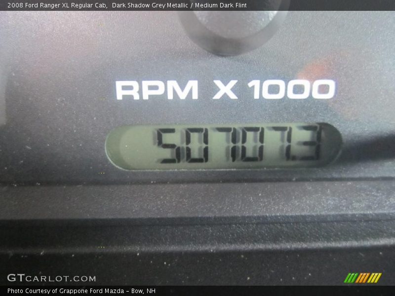 Dark Shadow Grey Metallic / Medium Dark Flint 2008 Ford Ranger XL Regular Cab