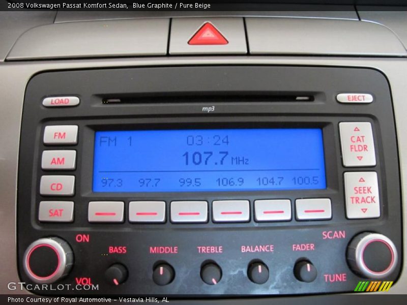 Blue Graphite / Pure Beige 2008 Volkswagen Passat Komfort Sedan