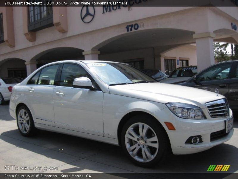 Arctic White / Savanna/Cashmere 2008 Mercedes-Benz C 300 Luxury