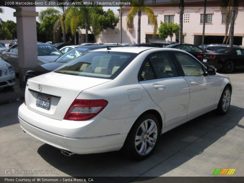 Arctic White / Savanna/Cashmere 2008 Mercedes-Benz C 300 Luxury
