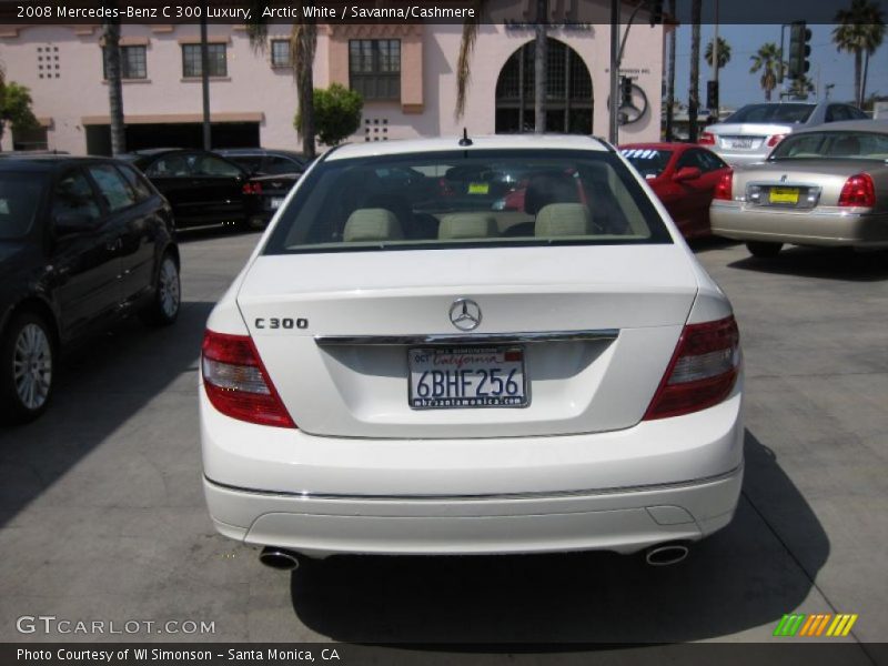 Arctic White / Savanna/Cashmere 2008 Mercedes-Benz C 300 Luxury