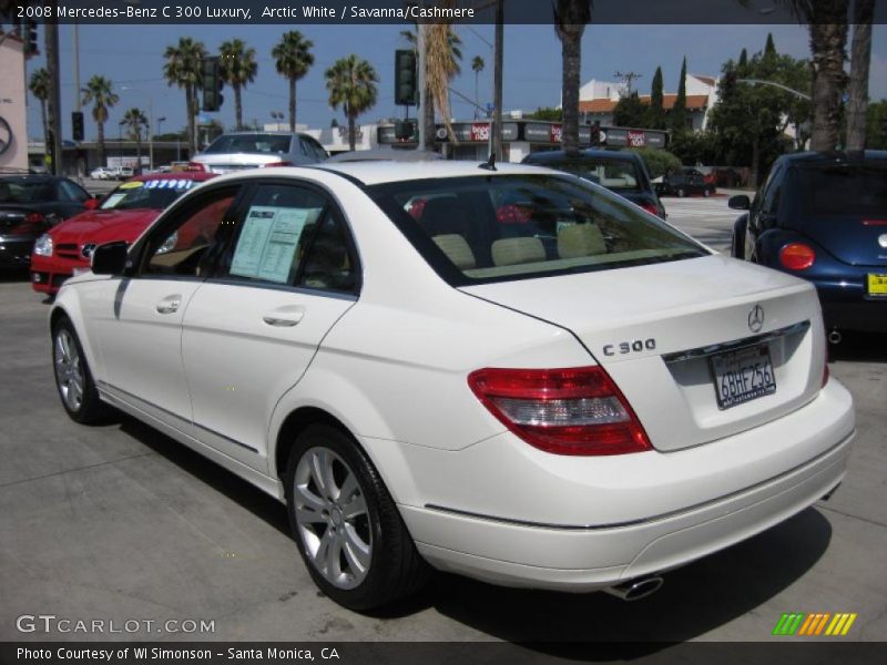Arctic White / Savanna/Cashmere 2008 Mercedes-Benz C 300 Luxury