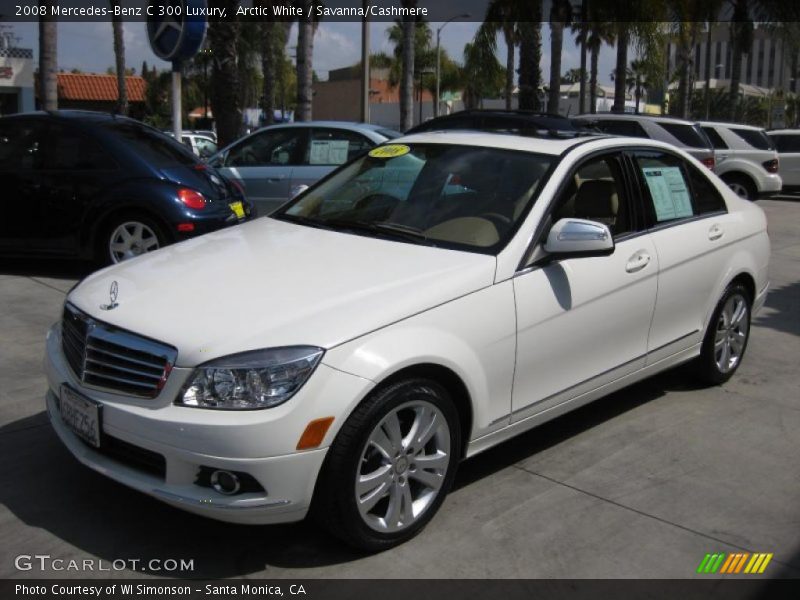 Arctic White / Savanna/Cashmere 2008 Mercedes-Benz C 300 Luxury