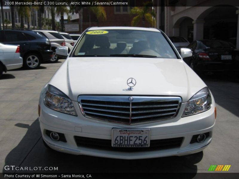 Arctic White / Savanna/Cashmere 2008 Mercedes-Benz C 300 Luxury