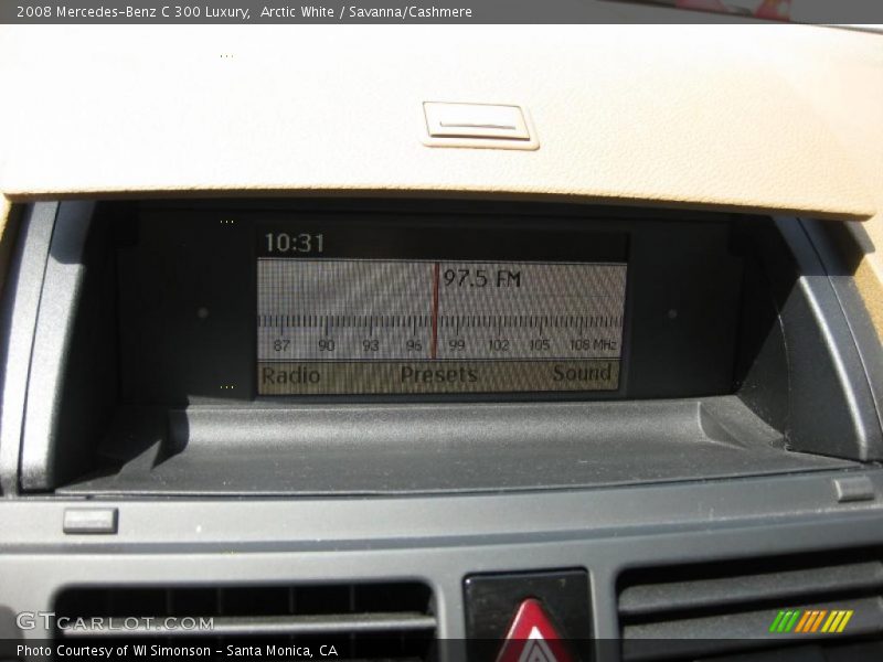 Arctic White / Savanna/Cashmere 2008 Mercedes-Benz C 300 Luxury