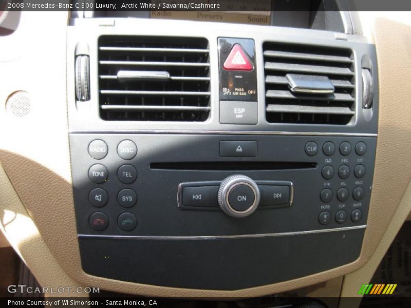 Arctic White / Savanna/Cashmere 2008 Mercedes-Benz C 300 Luxury