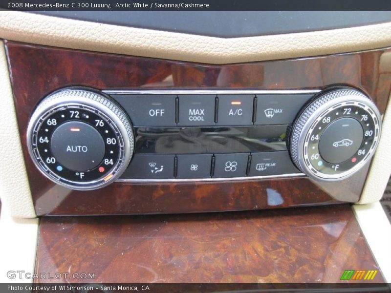 Arctic White / Savanna/Cashmere 2008 Mercedes-Benz C 300 Luxury