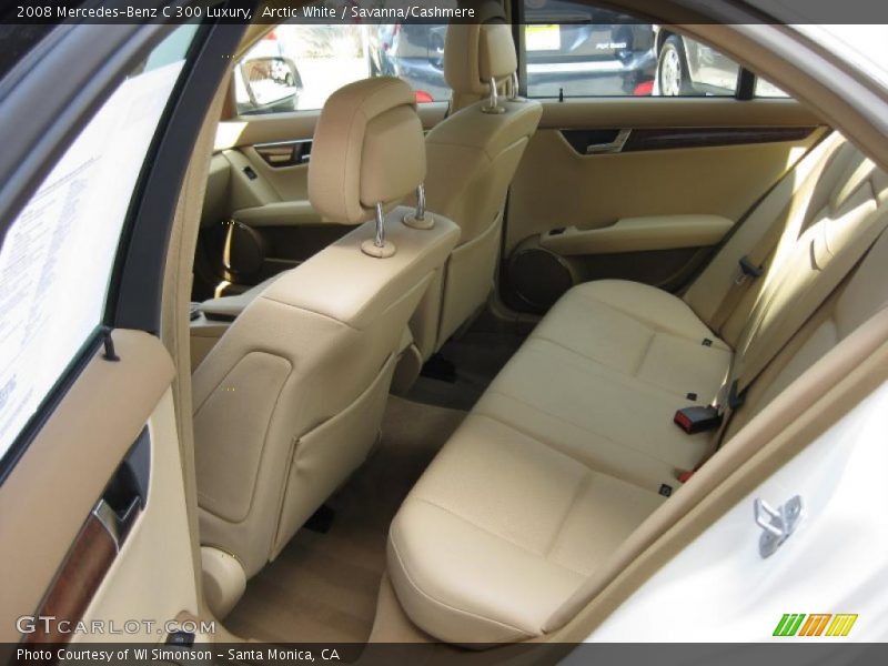 Arctic White / Savanna/Cashmere 2008 Mercedes-Benz C 300 Luxury