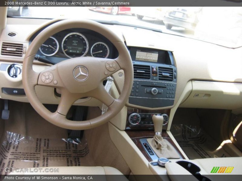 Arctic White / Savanna/Cashmere 2008 Mercedes-Benz C 300 Luxury
