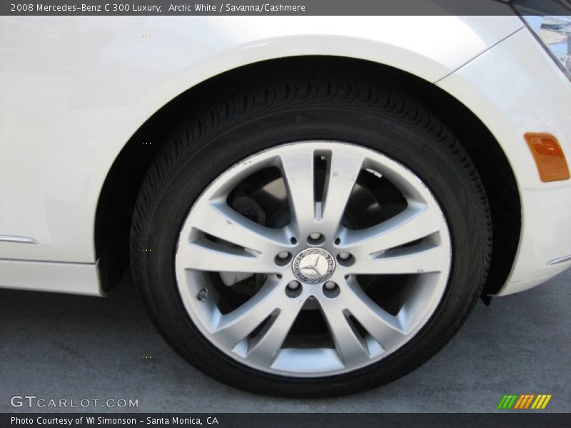 Arctic White / Savanna/Cashmere 2008 Mercedes-Benz C 300 Luxury