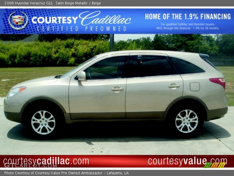 Satin Beige Metallic / Beige 2008 Hyundai Veracruz GLS