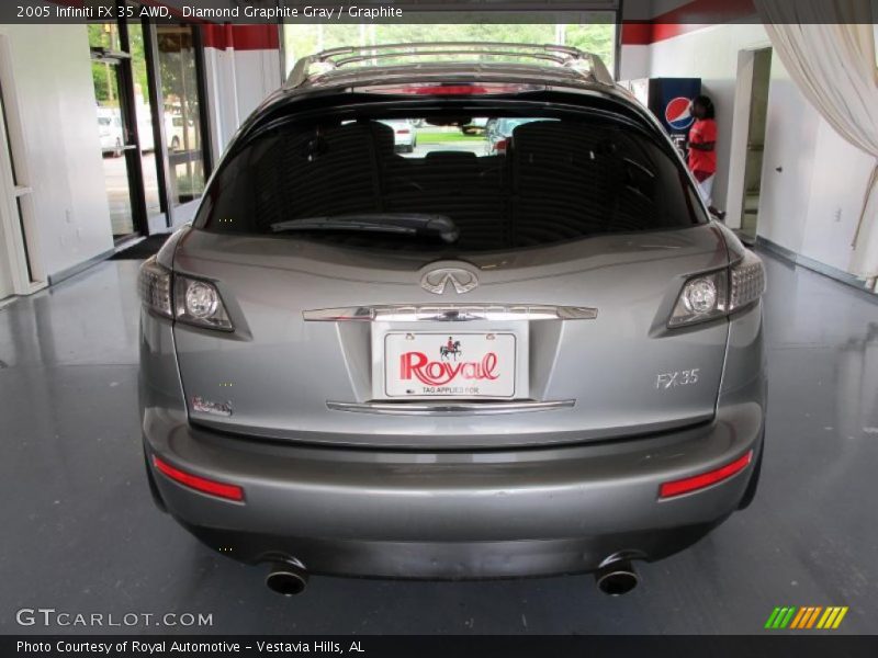 Diamond Graphite Gray / Graphite 2005 Infiniti FX 35 AWD