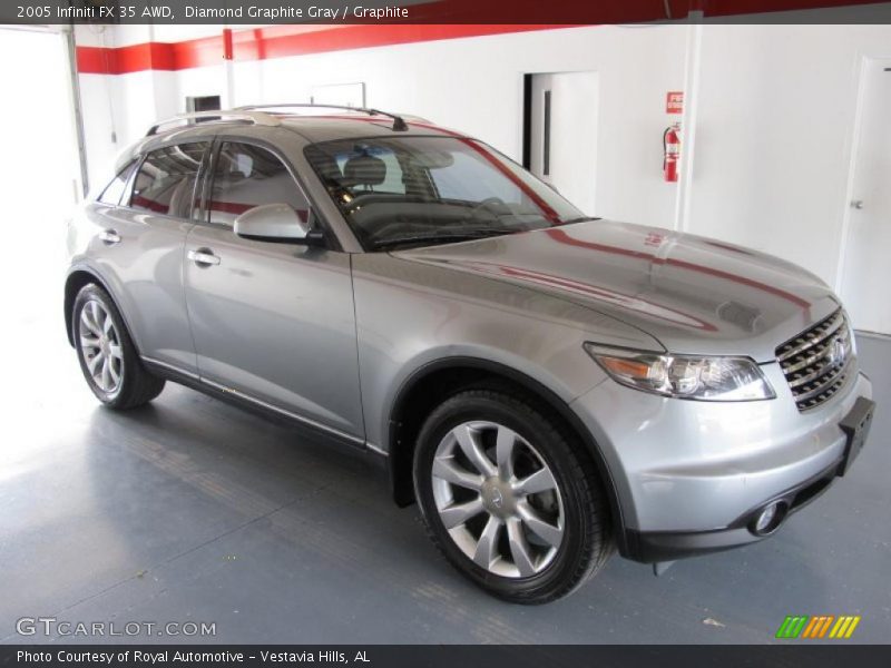 Diamond Graphite Gray / Graphite 2005 Infiniti FX 35 AWD